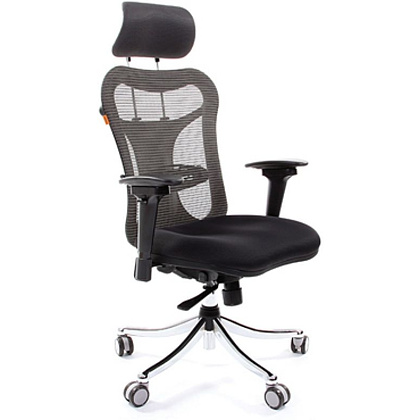 Кресло для руководителя "Chairman 769", ткань, хром, черный