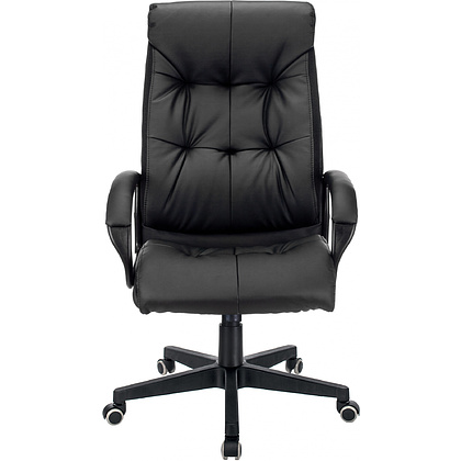 Кресло для руководителя "Бюрократ CH-824B", кожзам, пластик, черный - 2