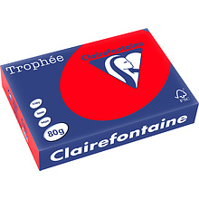 Бумага цветная "Trophée", А4, 500 листов, 80 г/м2, красный, -30%