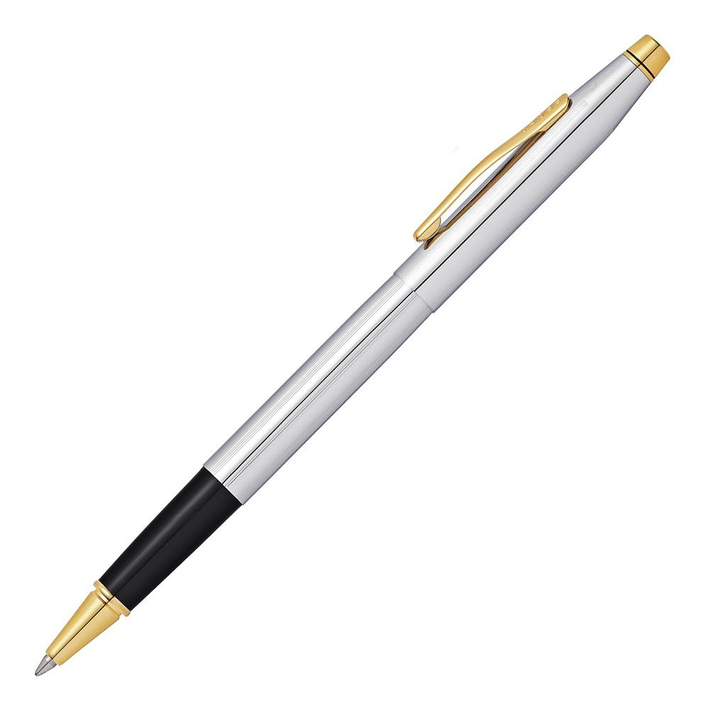 Ручка-роллер "Cross Classic Century Medalist", 0.7 мм, серебристый, золотистый, стерж. черный - 2