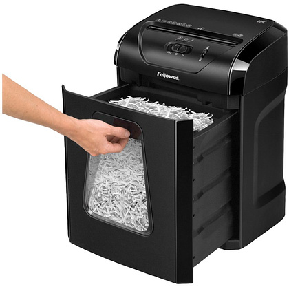 Уничтожитель Fellowes PowerShred 12C, DIN P-4, 4х40мм, 12 листов, 18 литров, Safety Lock - 5