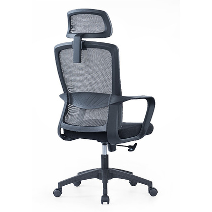 Кресло компьютерное SitZone U-060A, сетка, ткань, черный, 2 шт/упак - 4
