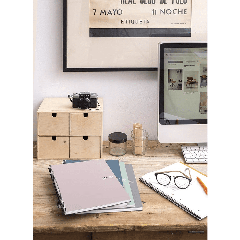 Тетрадь Miquelrius "Sand", А4, 80 листов, клетка, розовый - 6