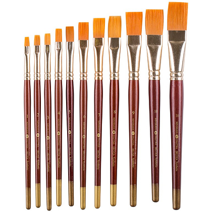 Кисть "Decola", синтетика, плоская, №9 - 3