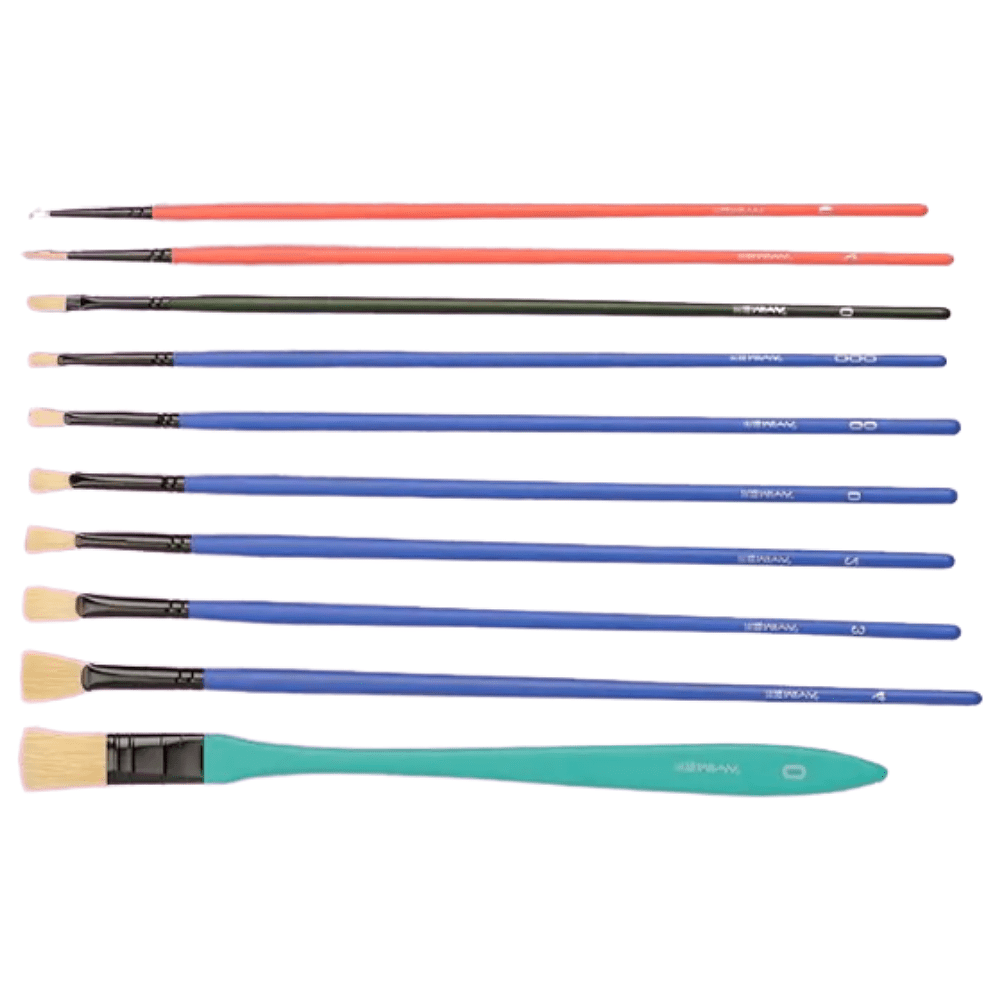 Набор кистей для рисования Himi "Miya Little Bird", микс, 10 шт, розовый - 3