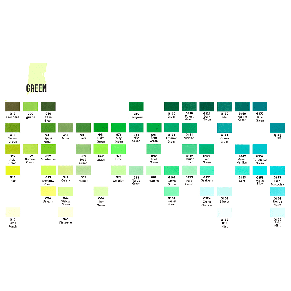 Маркер перманентный двусторонний "Sketchmarker Brush", G43 сельдерей - 2