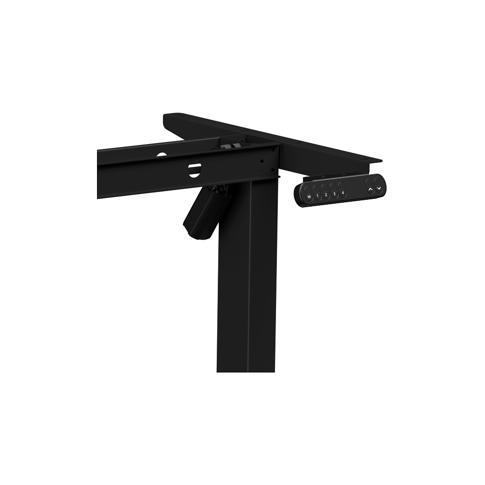 Стол с электроприводом WellDesk Basic 1200x675х18 черный/дуб стирлинг (9191456+9197777) - 5