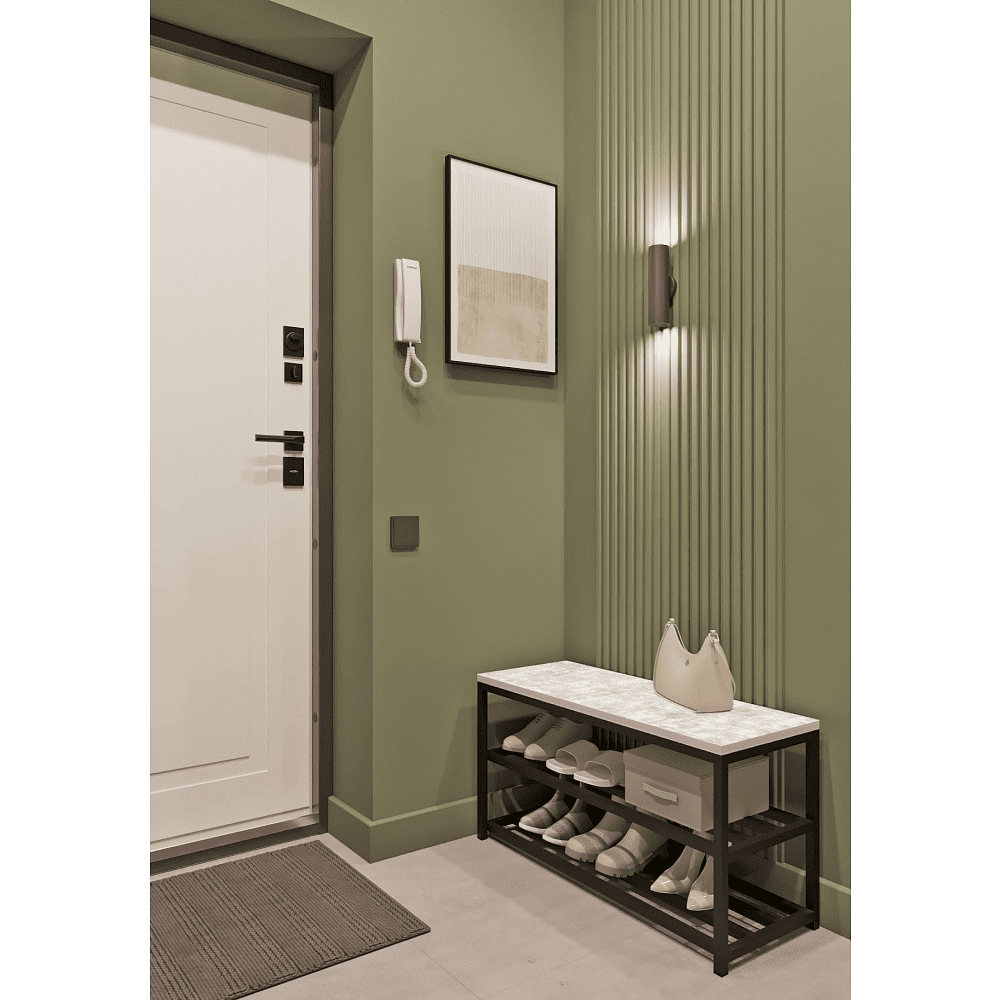 Обувница ALLERD 2 RION, черный муар, 830х320х450, энигма - 3