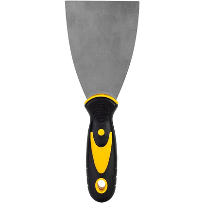 Шпатель нержавеющий Deli YS EDL-HD3, 75 мм, ручка 2K, черный, желтый