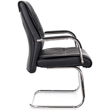 Кресло для посетителя EVERPROF BOND CF экокожа, черный  