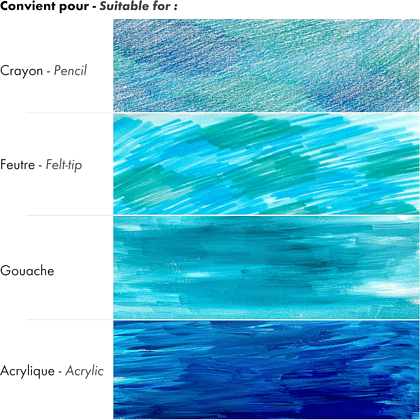 Блок-склейка "Paint'On", А3, 250г/м2, 20 листов, среднее зерно - 4