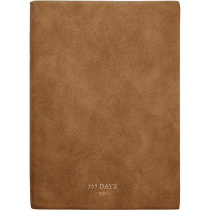 Ежедневник датированный "365days", А5, 352 страницы, темно-коричневый, 2026