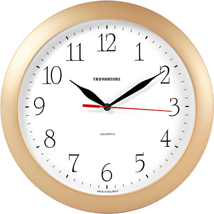 Часы настенные "966650", золотистый