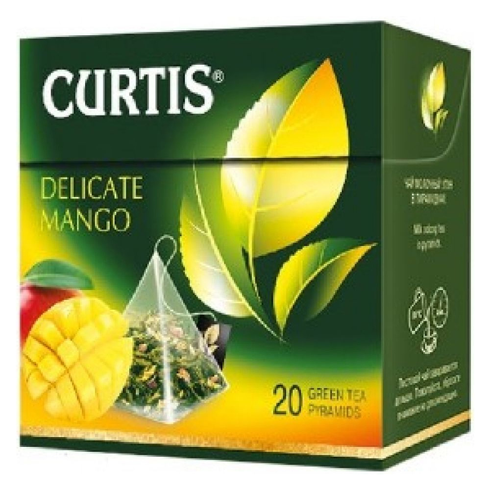 Чай "Curtis" Delicate Mango, 20 пакетиковx1.8 г, зеленый (9056969)