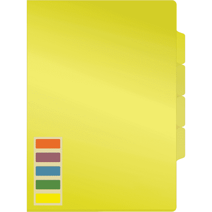 Папка-уголок "Стамм", А4, 150 мк, ассорти - 3