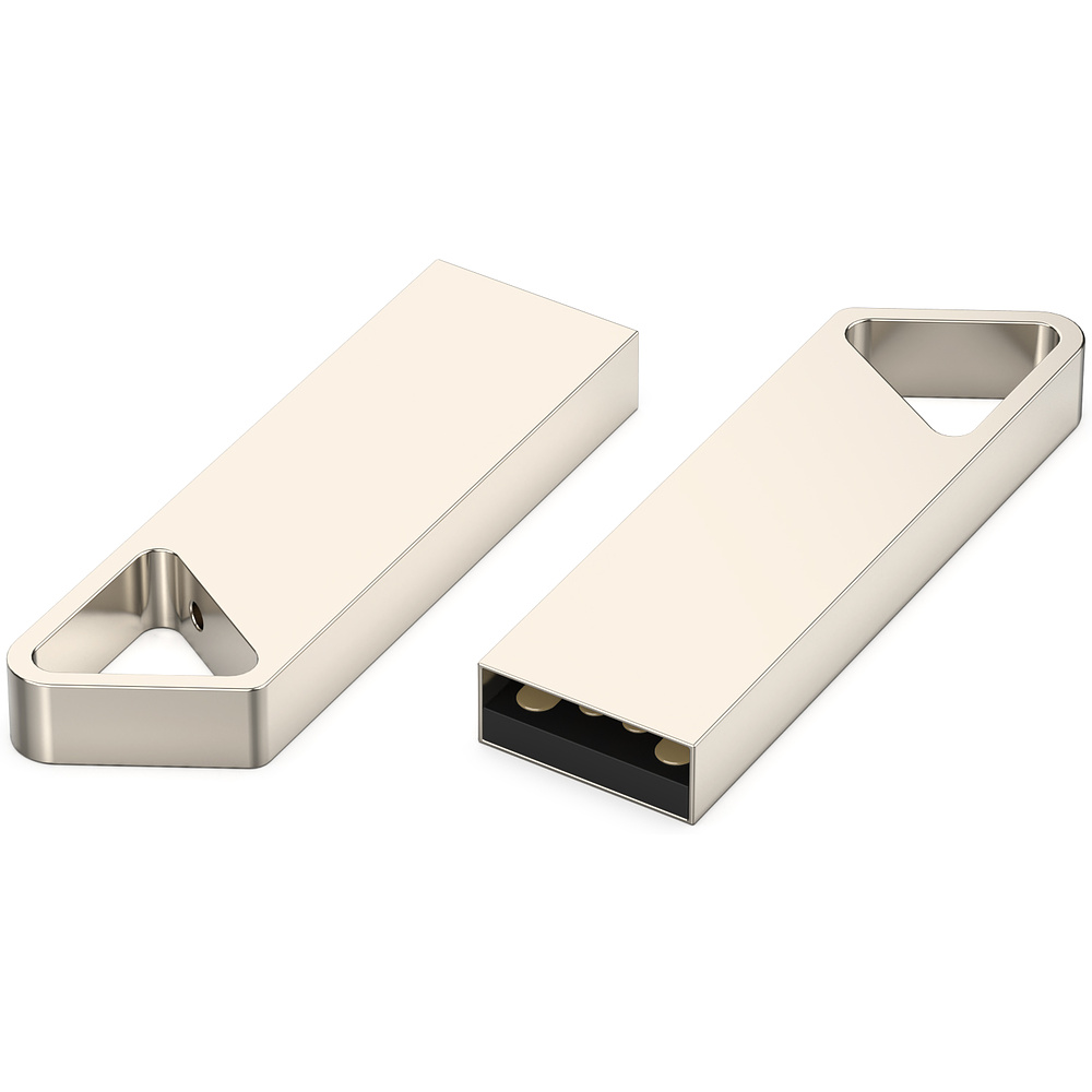 Карта памяти USB Flash 2.0 "Split", 16 Gb, металл, серебристый - 5