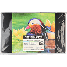 Цветные карандаши акварельные "Sketchmarker Универсальный", набор 36 цветов, жестяной пенал