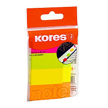 Закладки бумажные клейкие "Kores Notes"