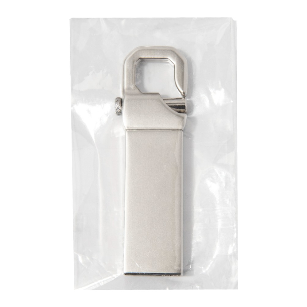 Карта памяти USB Flash 2.0 "Key", 16 Gb, металл, серебристый - 3