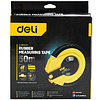 Мерная лента Deli YS EDL9850ZY, 50 м х 14,5 мм, лента фиберглас, пластиковый корпус, желтый, черный - 8