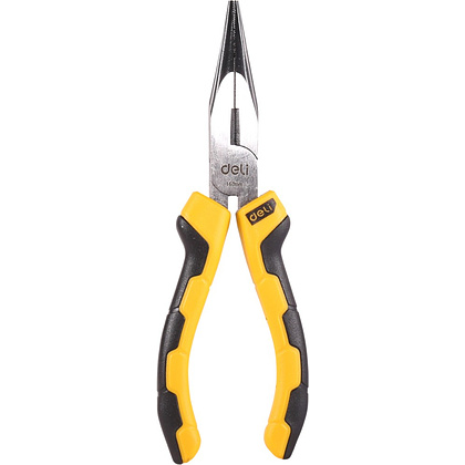 Длинногубцы Deli YS EDL2106, 160 мм, черный, желтый - 3
