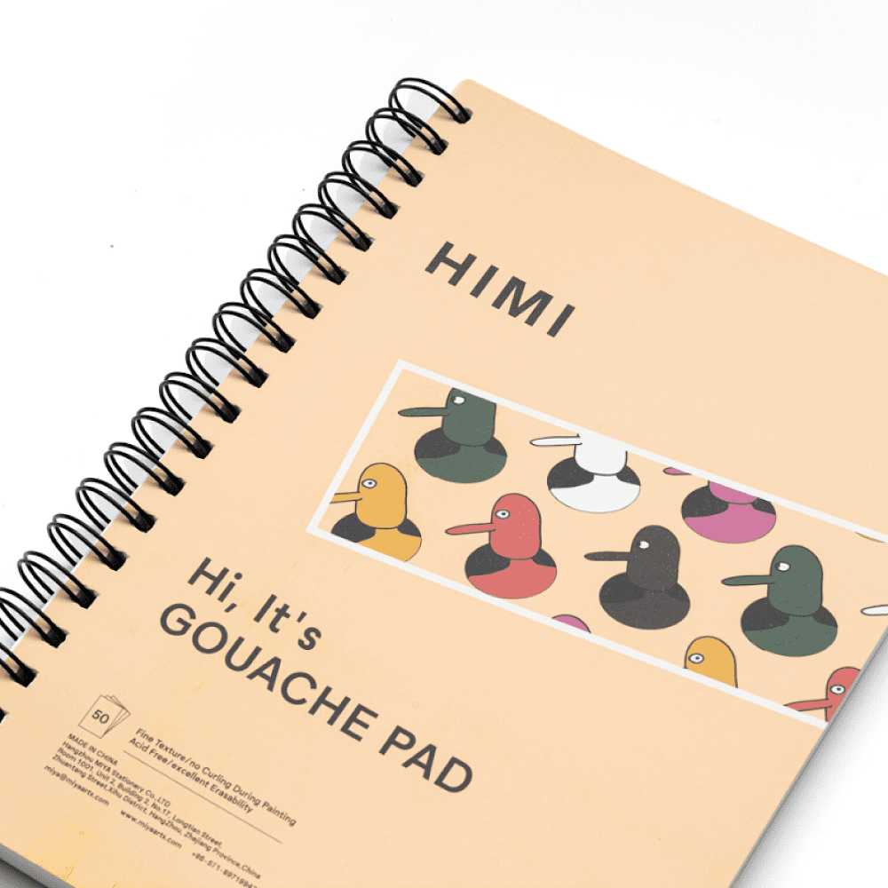 Скетчбук "Himi Miya", 17.8x25.4 см, 160 г/м2, 50 листов, разноцветный - 11