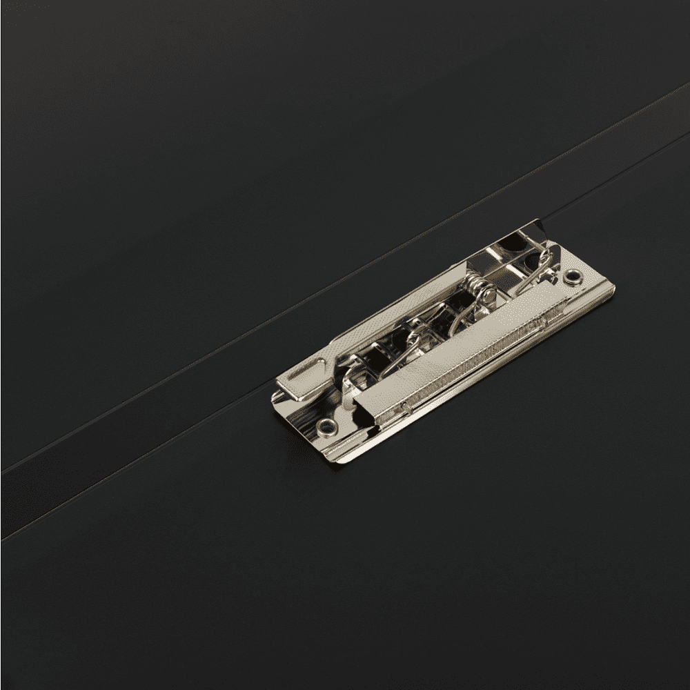 Папка В-611 "Стандарт" с зажимом и карманом, пластик , черный - 4