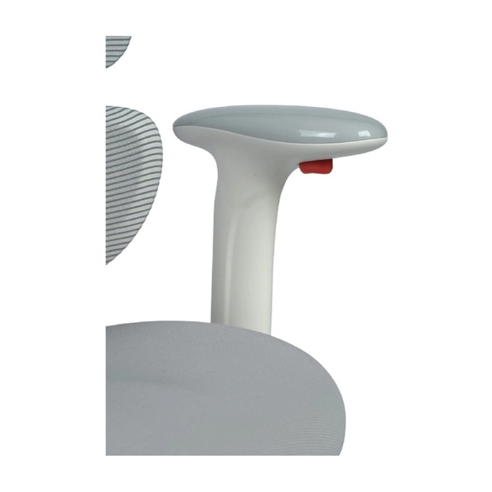 Кресло детское YOKA YC-4 Otis, сетчатая ткань, серый, пластик, белый - 6