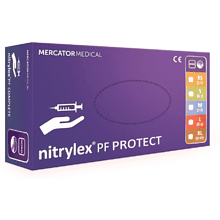 Перчатки нитриловые неопудренные одноразовые текстурированные Nitrylex