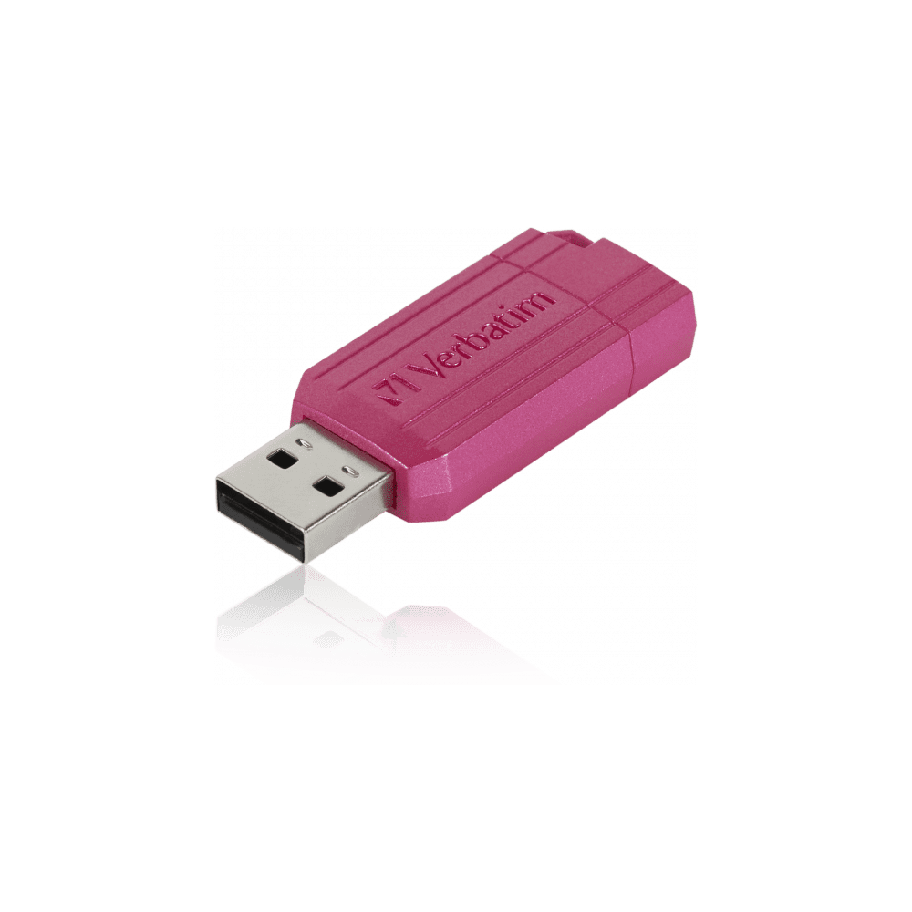Карта памяти USB Flash 2.0 32 Gb "Pin Stripe" пласт., розовый - 2