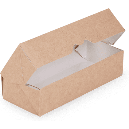 Контейнер бумажный 460 мл, 167х70х40, 25 шт/упак, крафт - 3