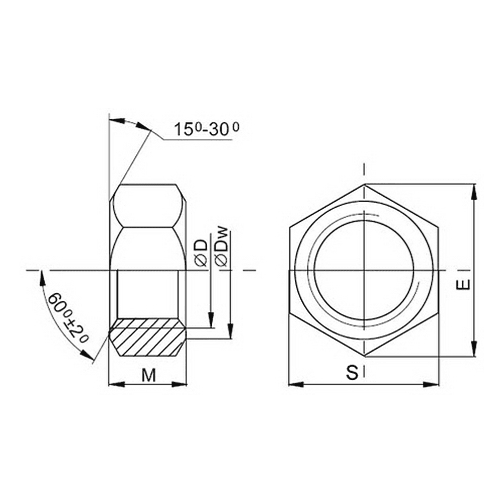 Гайка шестигранная М8, DIN 934/ГОСТ 5927-70, цинк, 5 кг. - 2