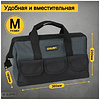 Сумка для инструментов Deli YS EDL430016, 360х180х250 мм, ткань Oxford, черный, желтый - 10