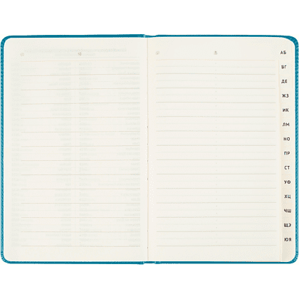 Книга алфавитная "Winner. Dark teal", А5, 135х205 мм, 80 листов, бирюзовый - 3
