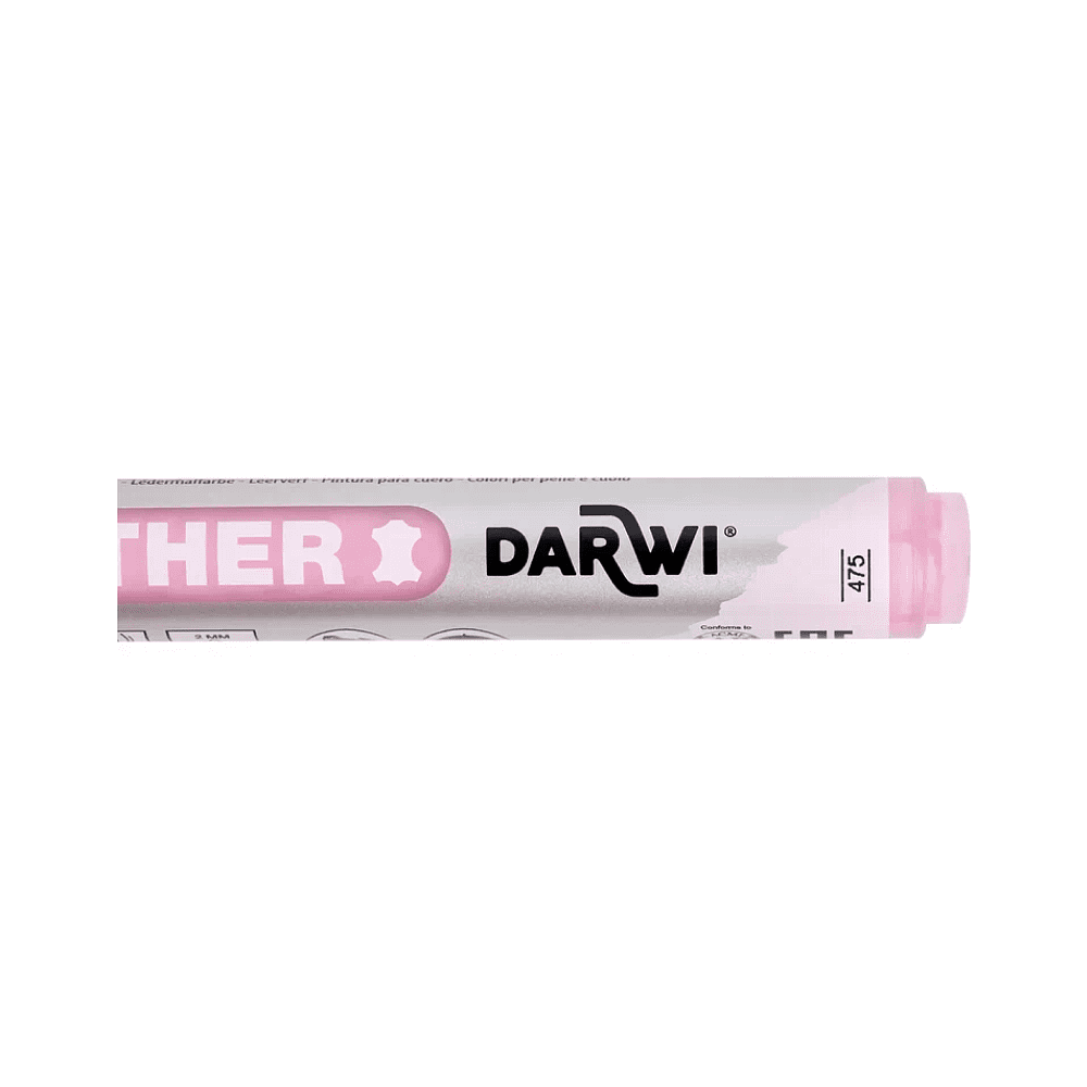 Маркер акриловый для кожи "Darwi", 2 мм, розовый - 3