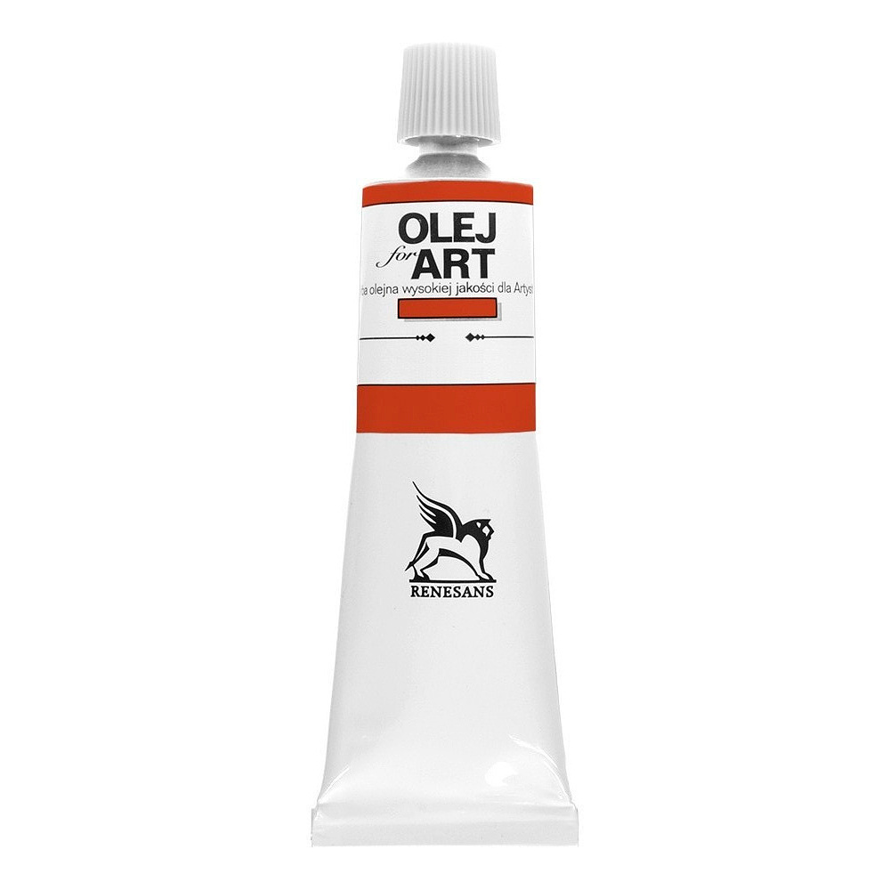 Краски масляные Renesans "Oils for art", 17 киноварь темная, 60 мл, туба