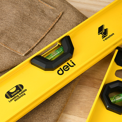 Уровень строительный Deli YS EDL29800G, 800 мм, рельсовый - 5