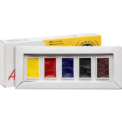 Краски акварельные "Aquarius. Starter set", 5 цветов, кюветы