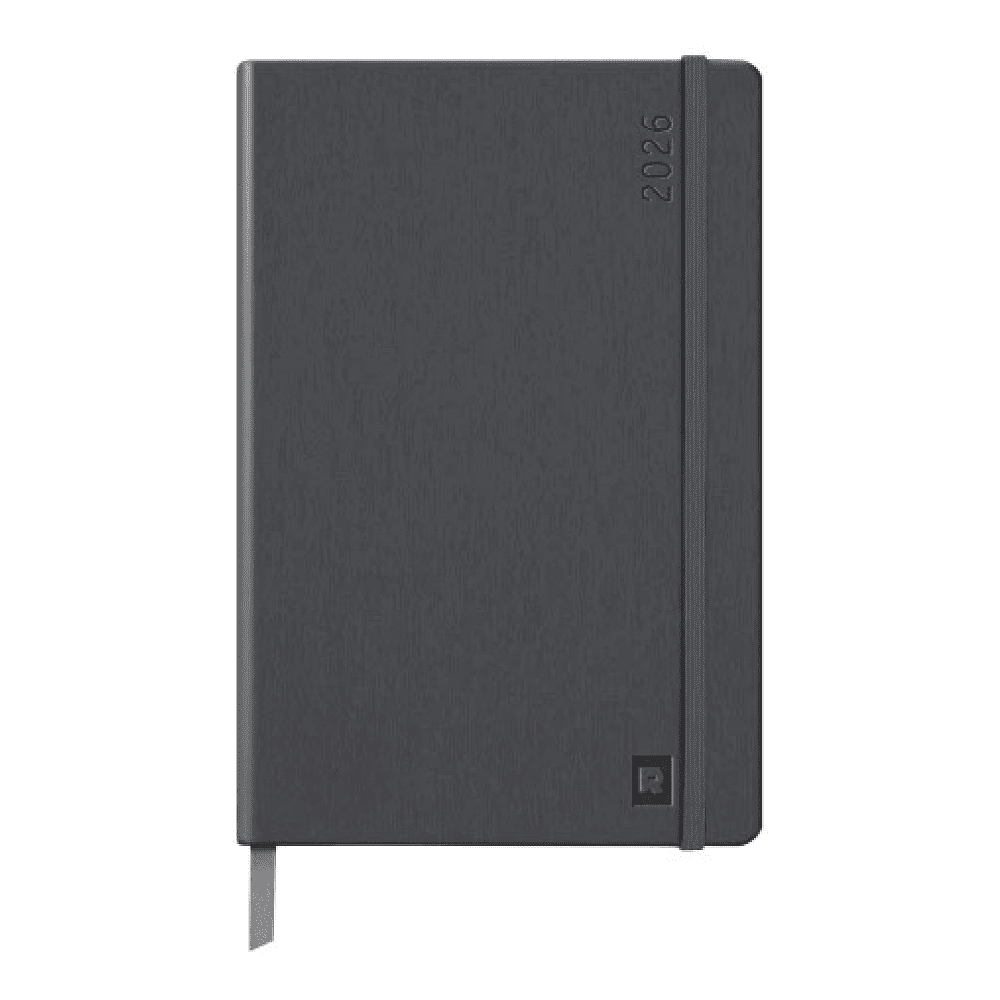 Еженедельник датированный "Rhodia", 80 листов, серый, 2026