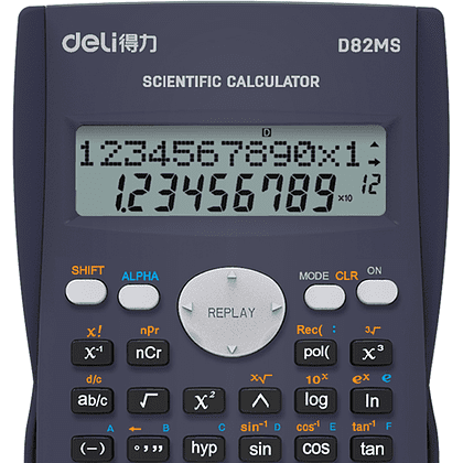 Калькулятор научный Deli Core "D82MS", темно-серый, 240 функций - 2