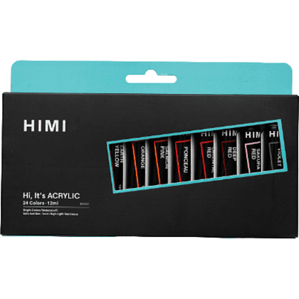 Краски акриловые "Himi.New vision", 24 цвета, тубы