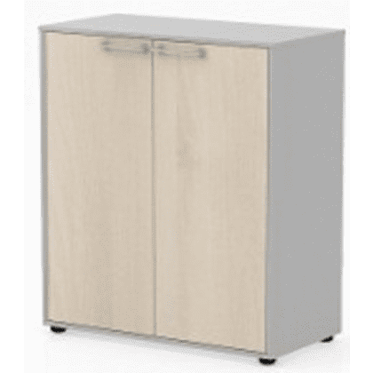 Коллекция Титан Шкаф средний ТН430/2+ТНД32+ТНТ80/2, 800х400х1103, с глухими средними дверями и топом