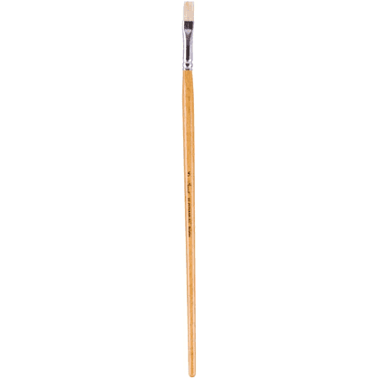 Кисть "Сонет", щетина, плоская, на длинной ручке, №5