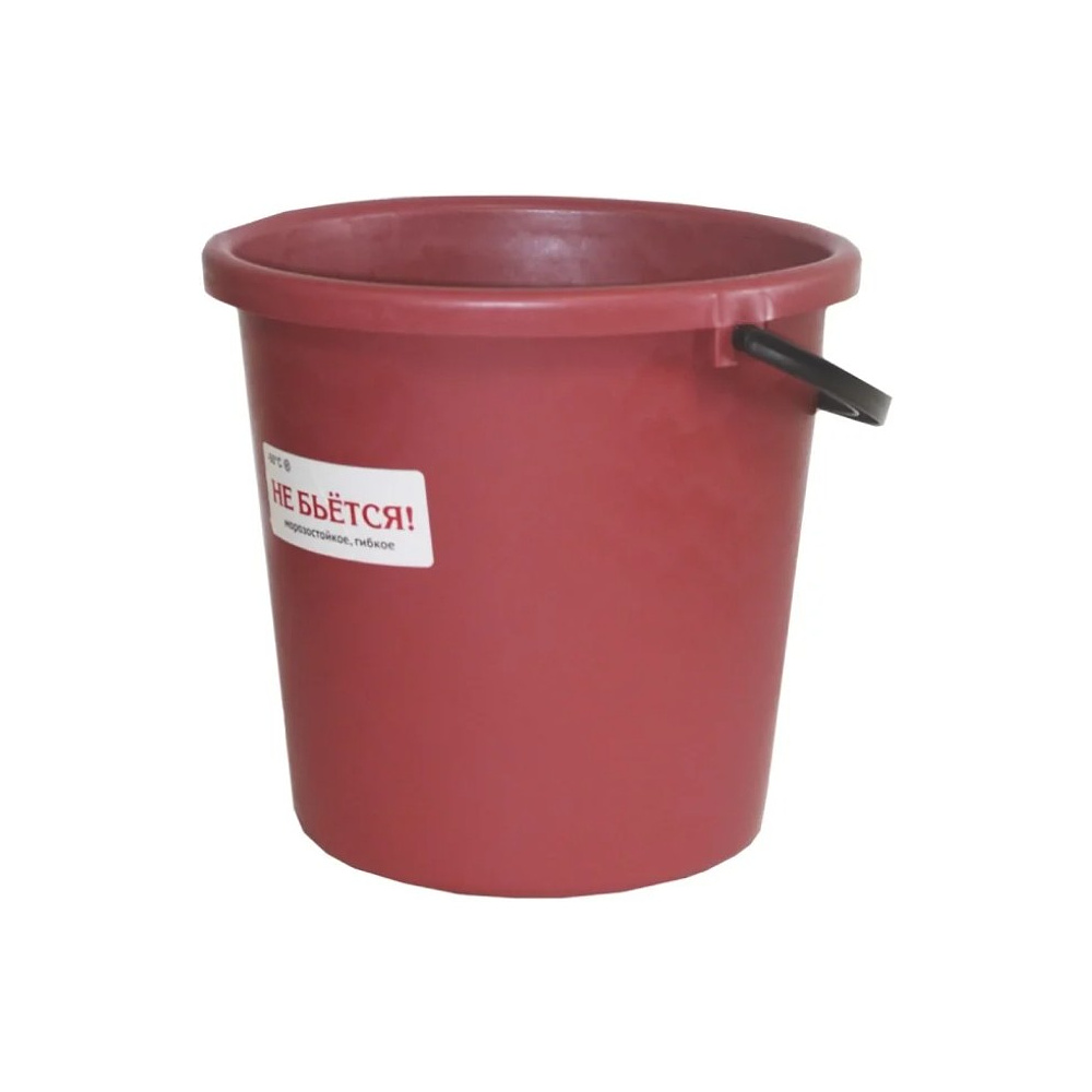 Ведро "ЗИМА" 10 л, красный