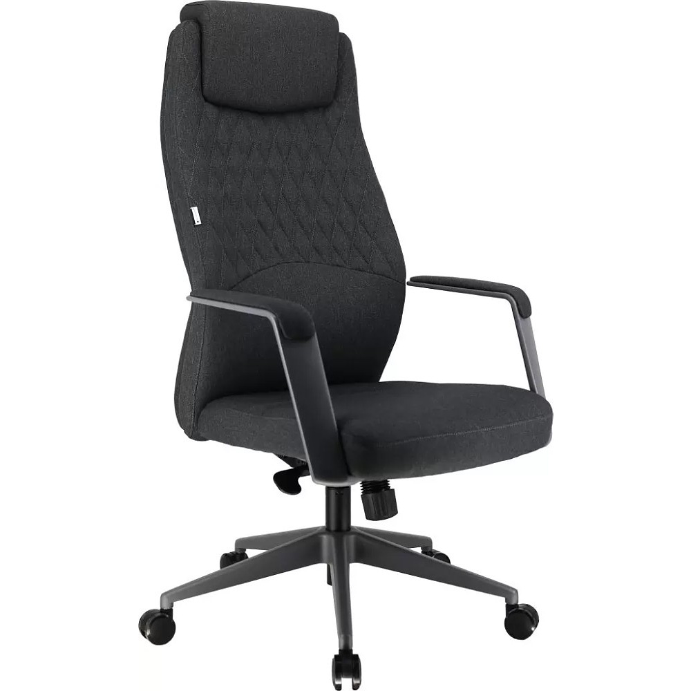 Кресло компьютерное EVERPROF Singapure, ткань, темно-серый, металл, корпус черный