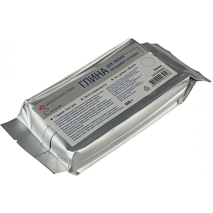 Глина для лепки "Сонет", cамозатвердевающая, 500 гр., белая