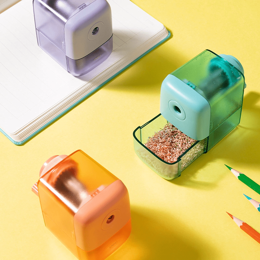 Точилка на 1 отверстие "Deli EH2", механическая, зеленый - 3