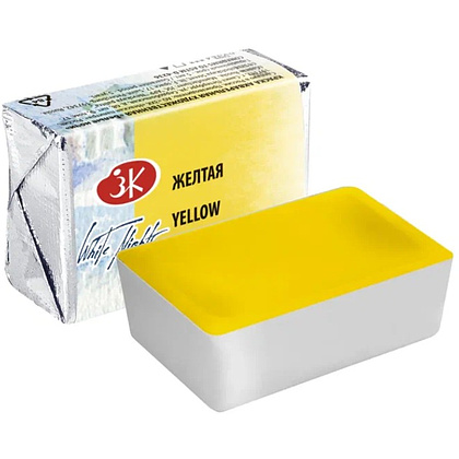 Краски акварельные Белые ночи, 211 желтая, кювета