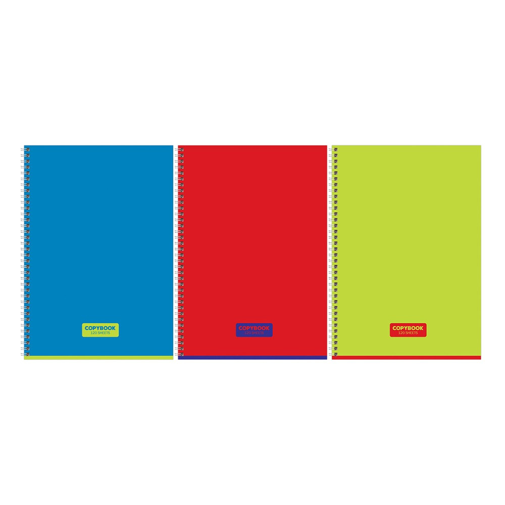 Тетрадь "Copybook", А4, 120 листов, клетка, ассорти