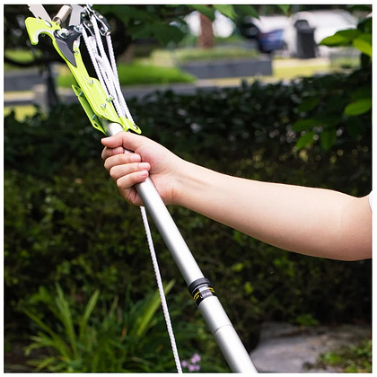 Высоторез-сучкорез с секатором штанговый DELI DL580512, серебристый, зеленый - 5